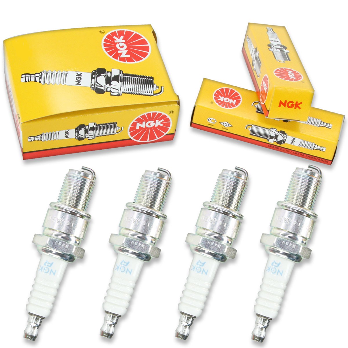 4pcs John Deere NGK Standard Spark Plugs 340 TB340A Kit Set Engine yf