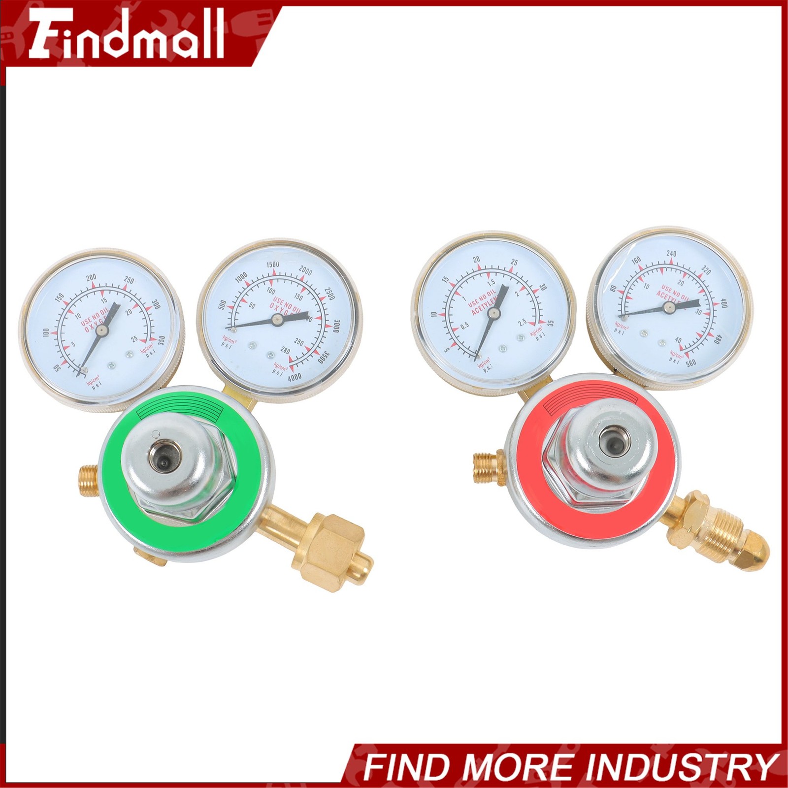 Acetylene Oxygen Gas Welding Regulator Pressure Gauge Fit Solid Brass Set