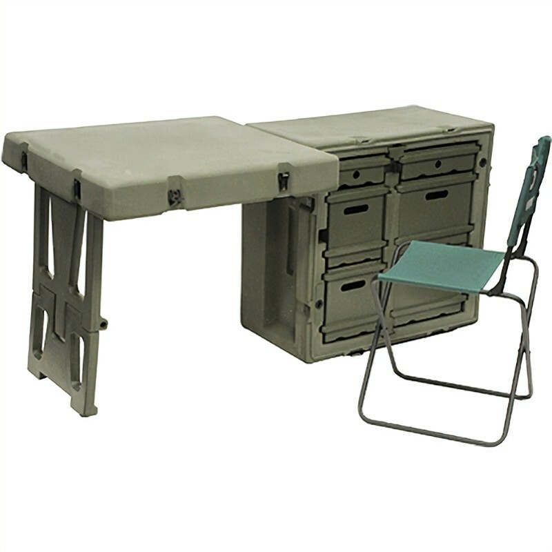 Pelican/Hardigg  Military Mobile Office Field Desk OD Green "NEW"
