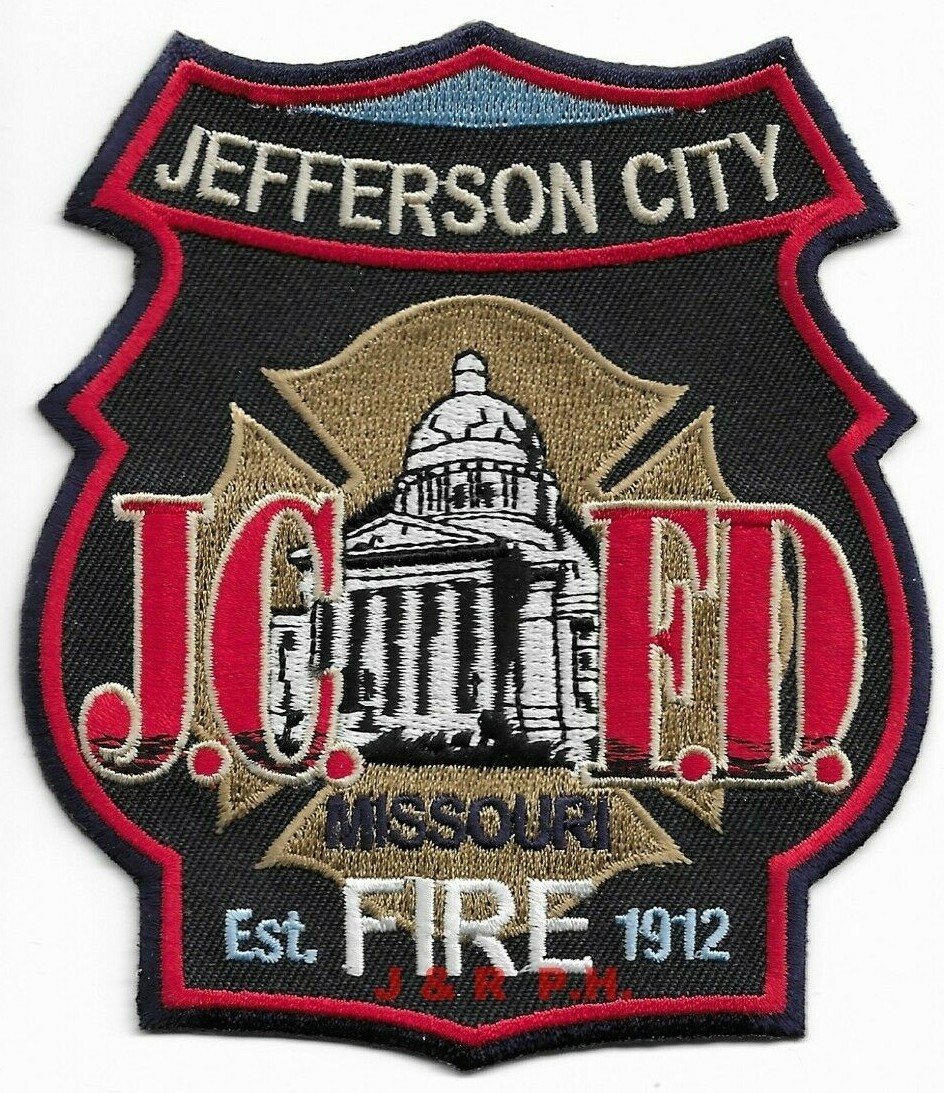 *NEW*  Jefferson City  Fire Dept., Missouri  (4" x 4.5" size)  fire patch