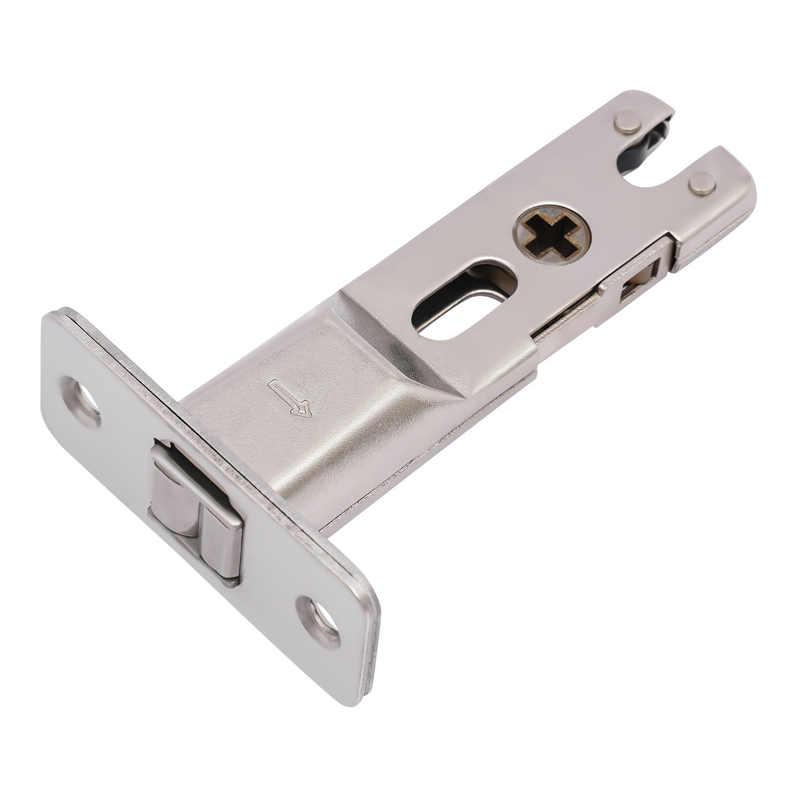 Cavity Sliding door Lock Privacy Function Entry lock Silver Square