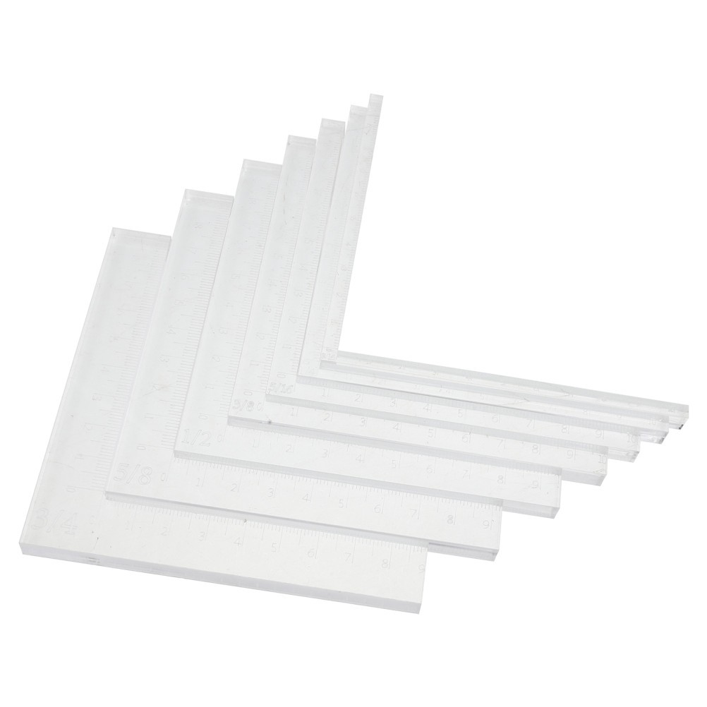 7pcs Card Making Alignment Guides: Layering & Matting Spacers Card Corners