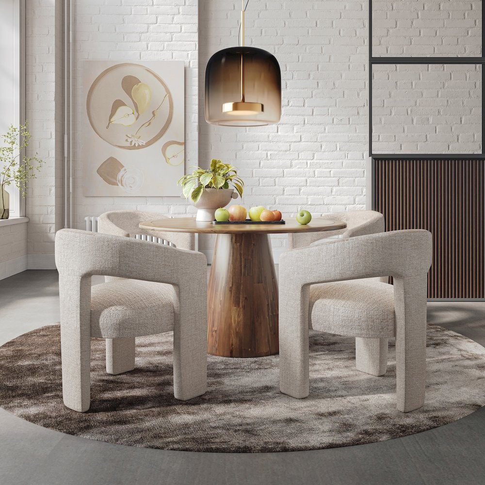 Gwen Modern Luxury Jacquard Fabric Upholstered Sculpture Armchair