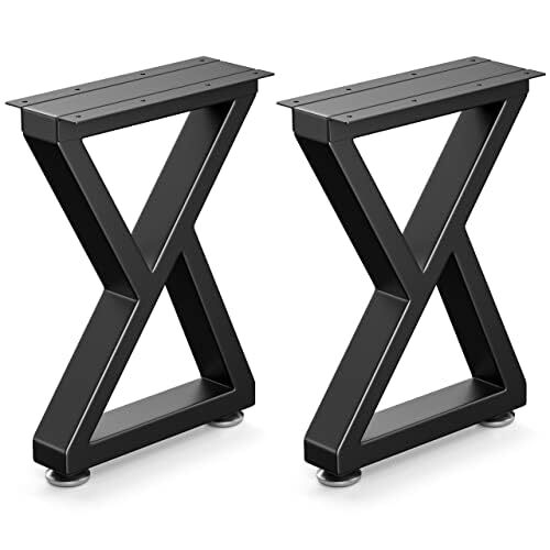 Likapop 16" Metal Bench, Desk and Coffee Table Legs, Heavy Duty Furniture Legs