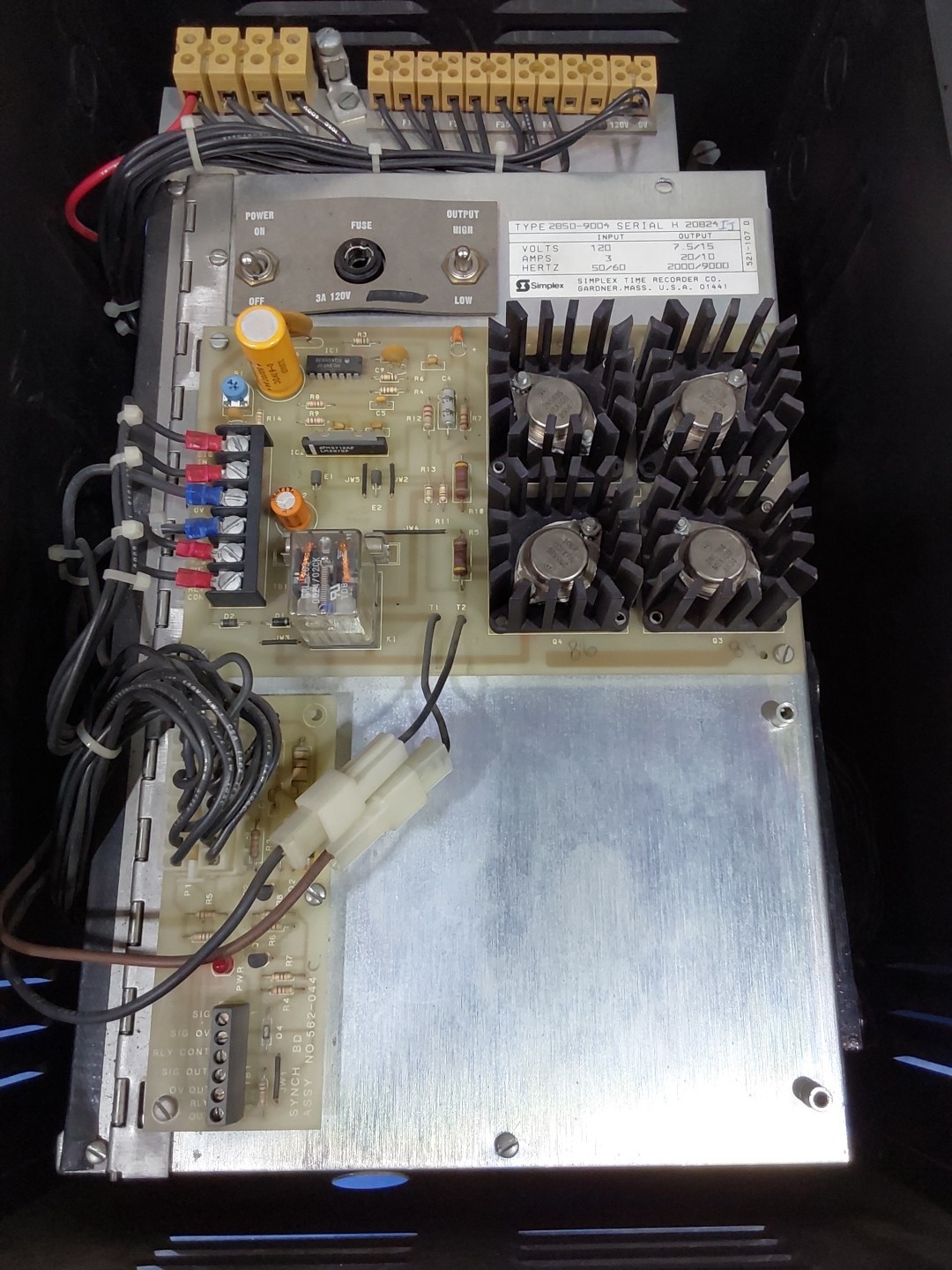 Simplex Time Clock Panel Enclosure, Black 2850-9004 (No Keys Included)