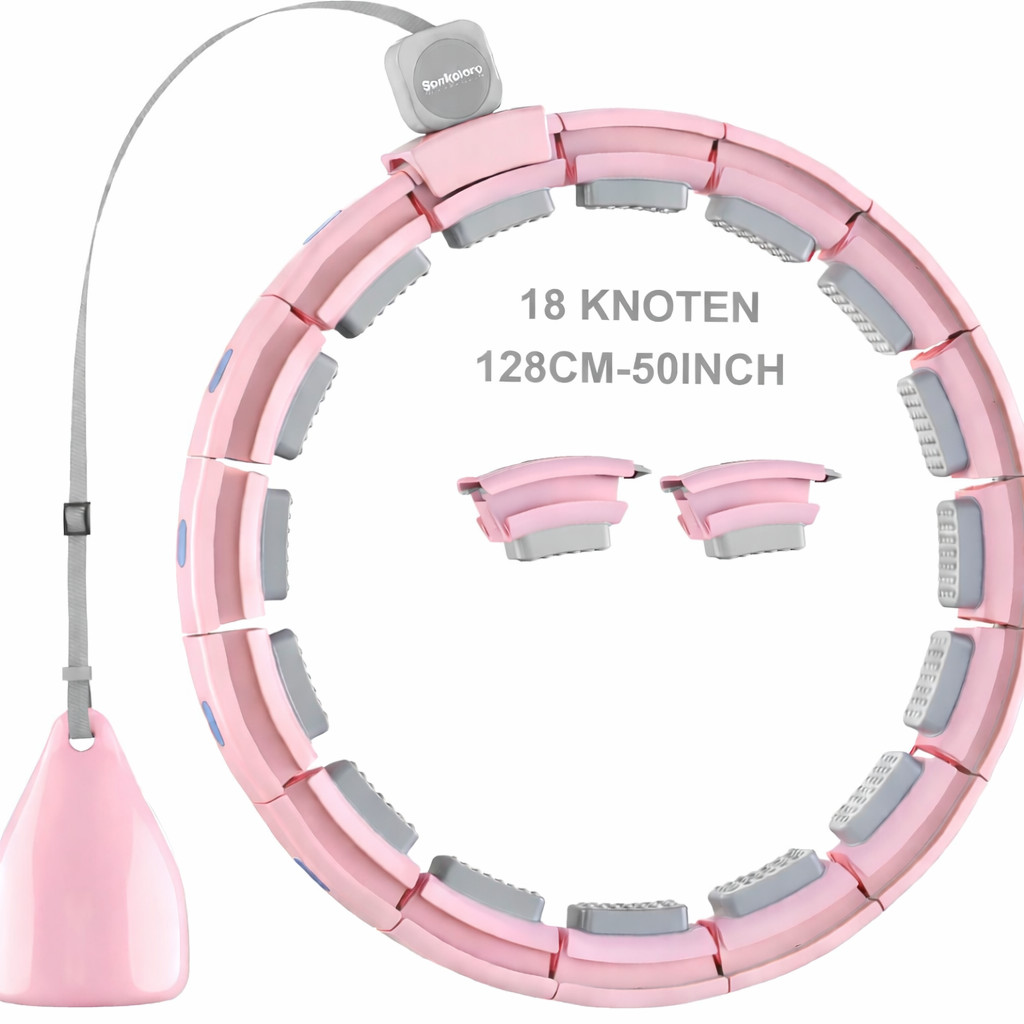 Weighted Exercise Rings for Adult Weight Loss - 50” Extra-Large Silent Smart