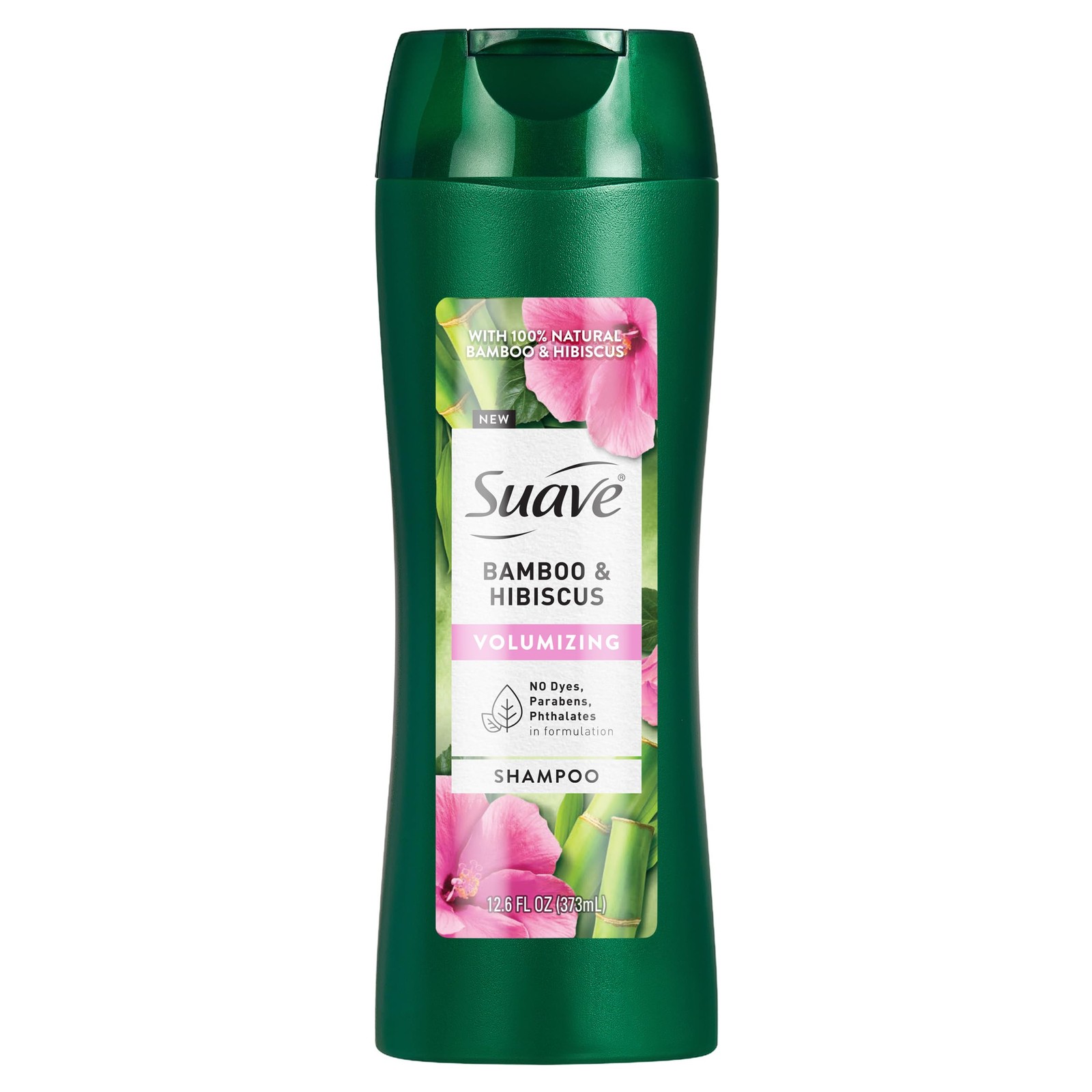 Suave Bamboo & Hibiscus Volumizing Shampoo, for Fine 12.6 Fl Oz (Pack of 1)