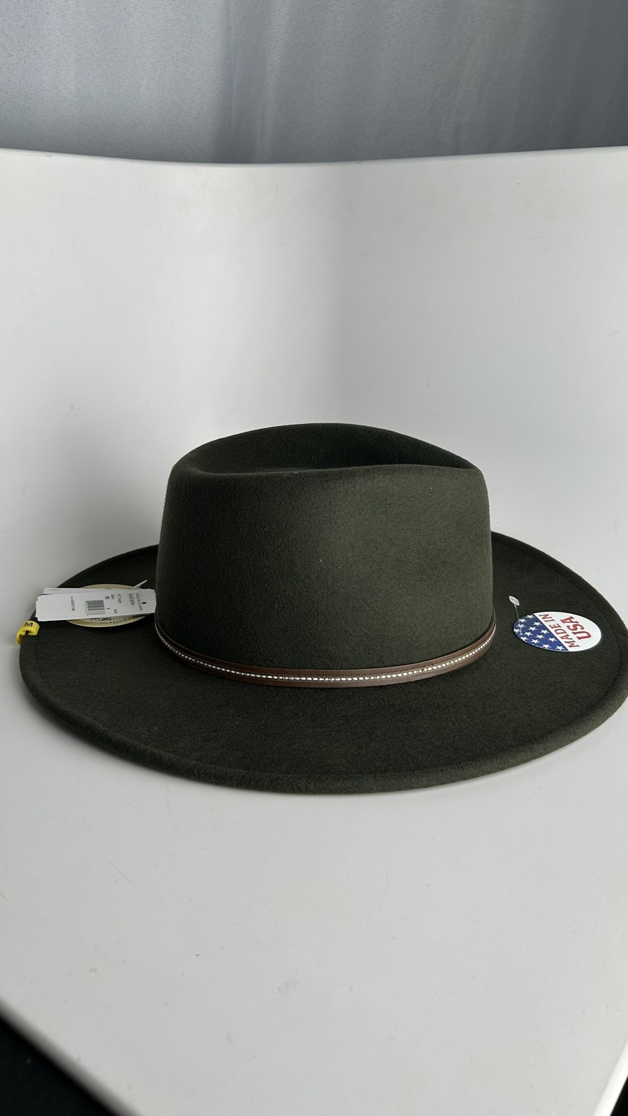 Stetson Mens Gallatin Crushable Wool Hat - Sage - M