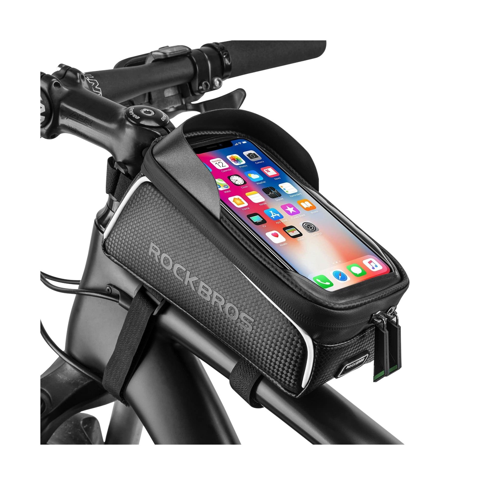 ROCKBROS Bike/Bicycle Phone Front Frame Bag, Waterproof, Tube C... USA Fast Ship