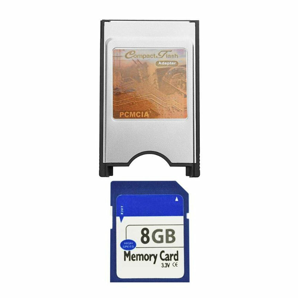 Compact Flash CF to PC Card PCMCIA Adapter Cards Reader for Laptop Notebook