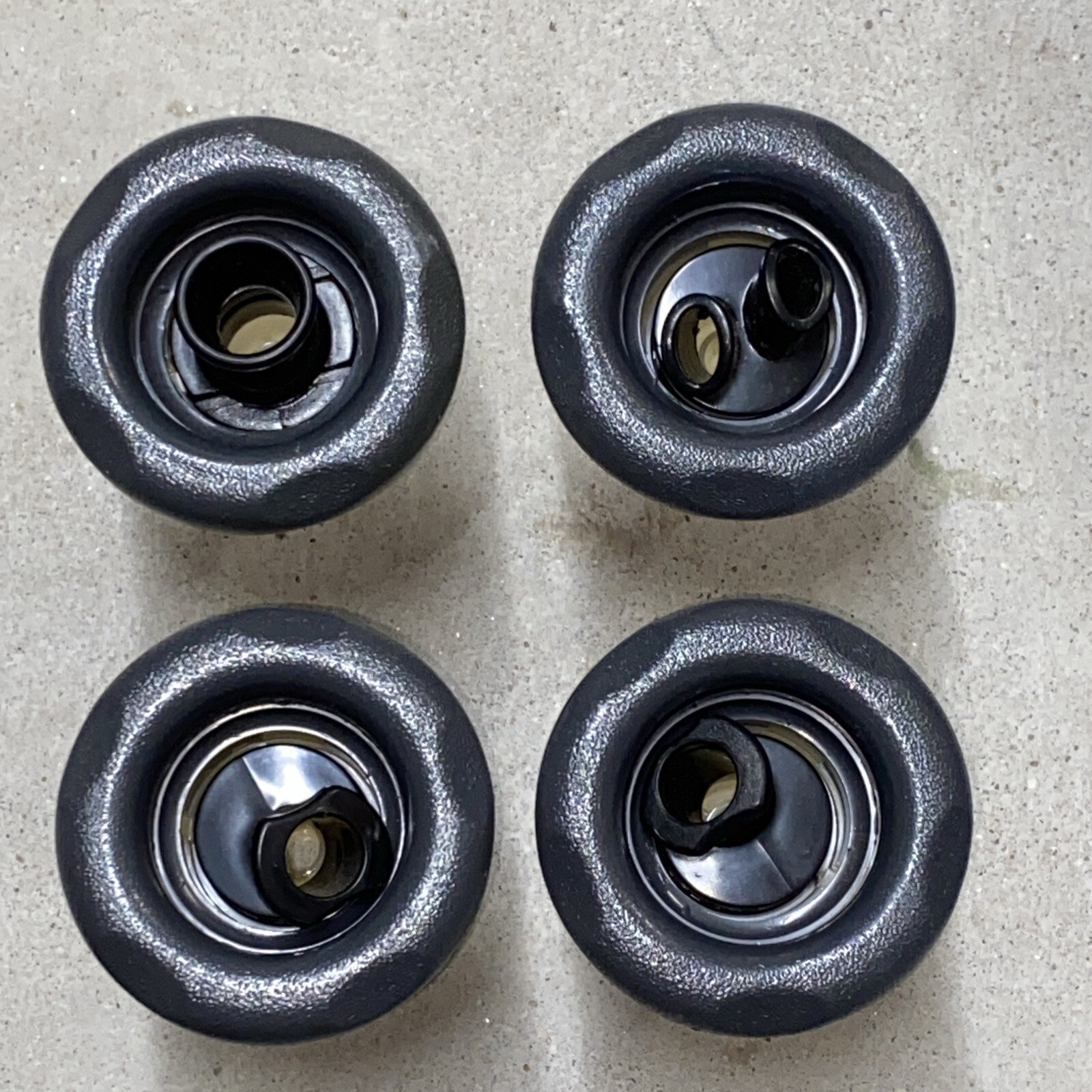 Lot Of 4 waterway poly storm roto Cyclone 5 scallop 3-1/2” face Spa Jet #4 WA3