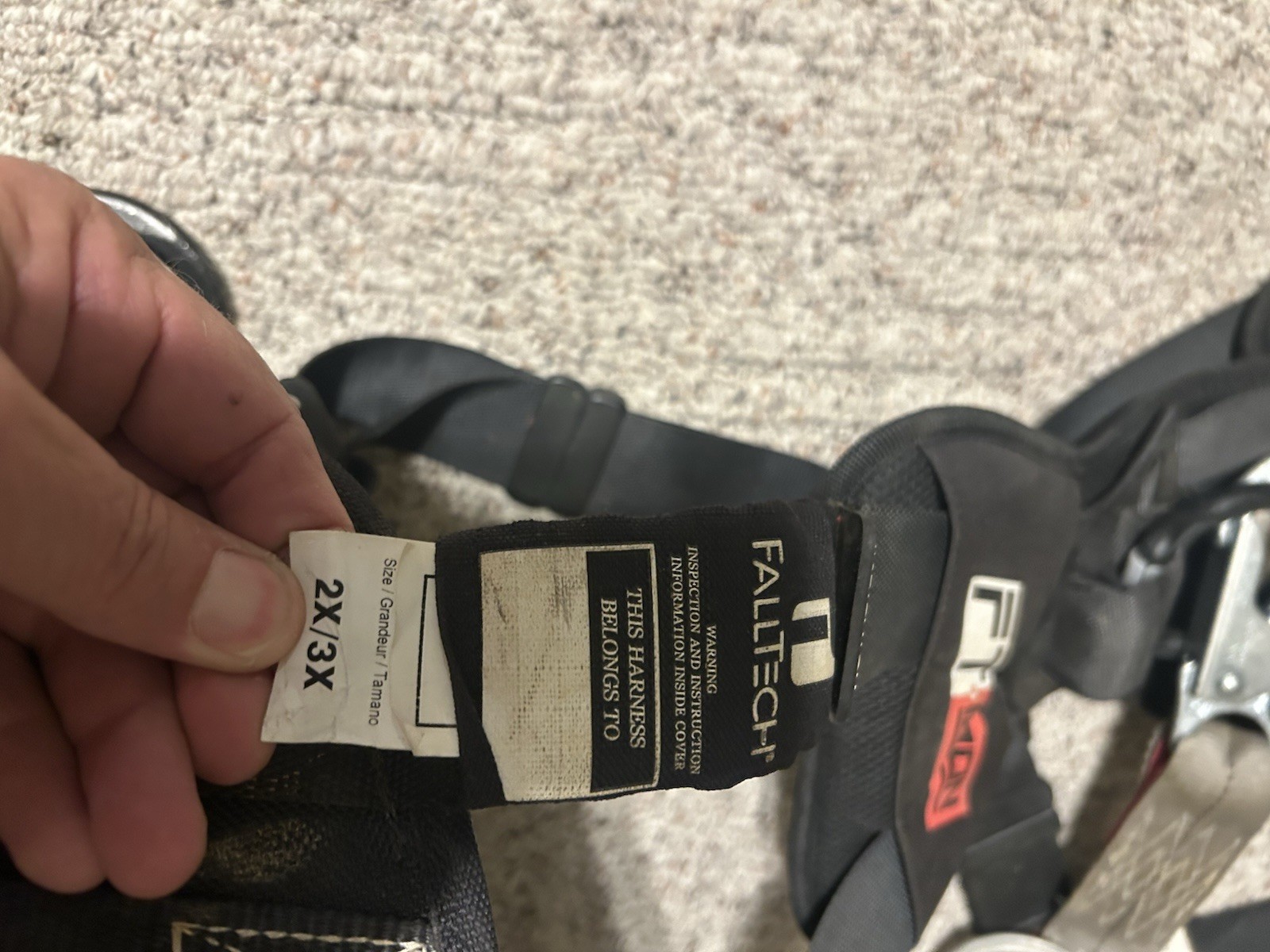 Falltech FT Iron Worker Body Safety Harness 2x-3x- Preowned