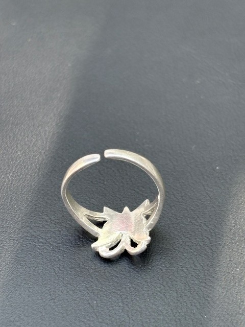 925 Sterling Silver And Enamel Butterfly Toe Ring