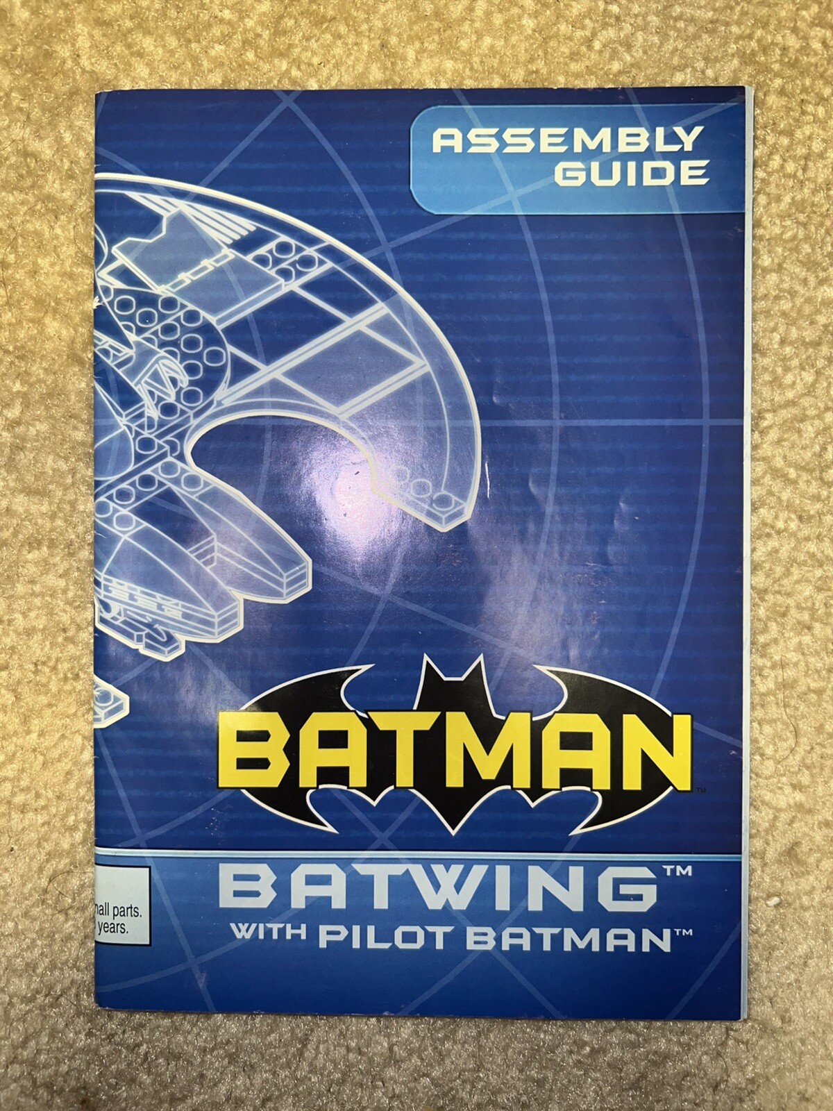 Batwing With Pilot Batman C3 Assembly Guide Only