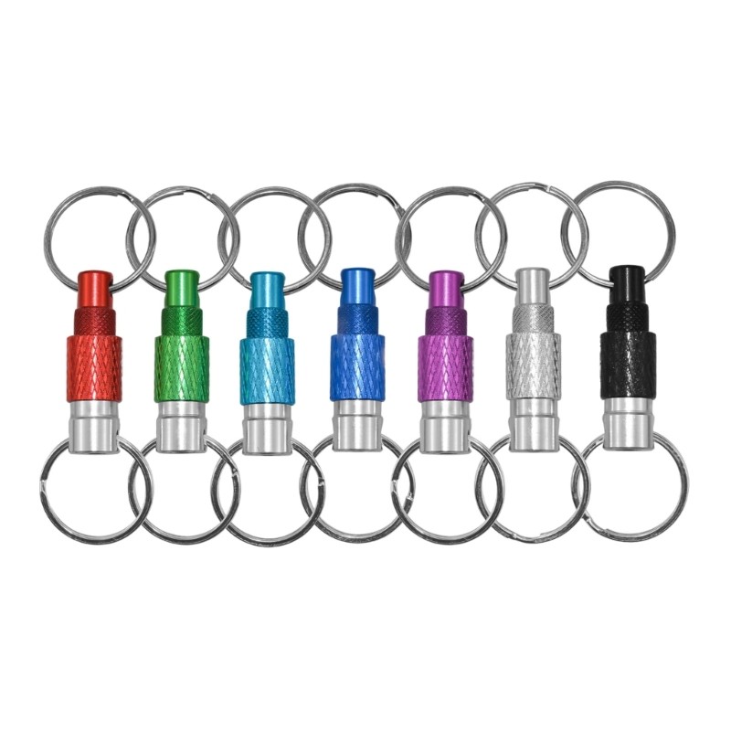 Key Holder with Easy Separation Pull Apart Keychain Feature Metal Detachabl