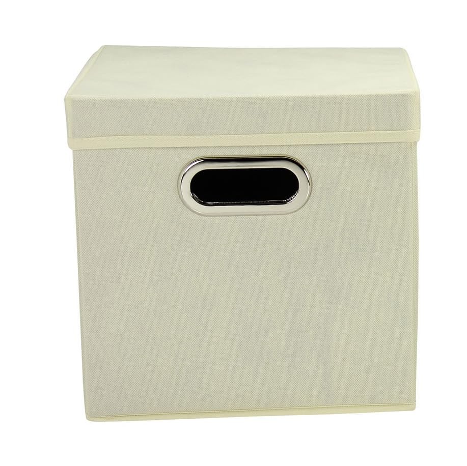 391 Decorative Storage Cube Set With Removable Lids | Natural | 2pack