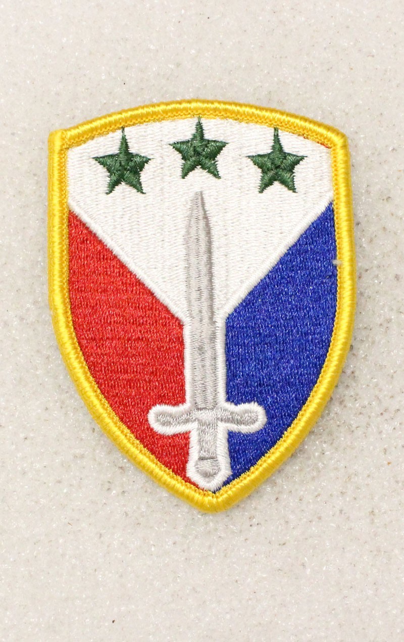 Army patch 5504 - 402nd Support Brigade w/merrowed edge