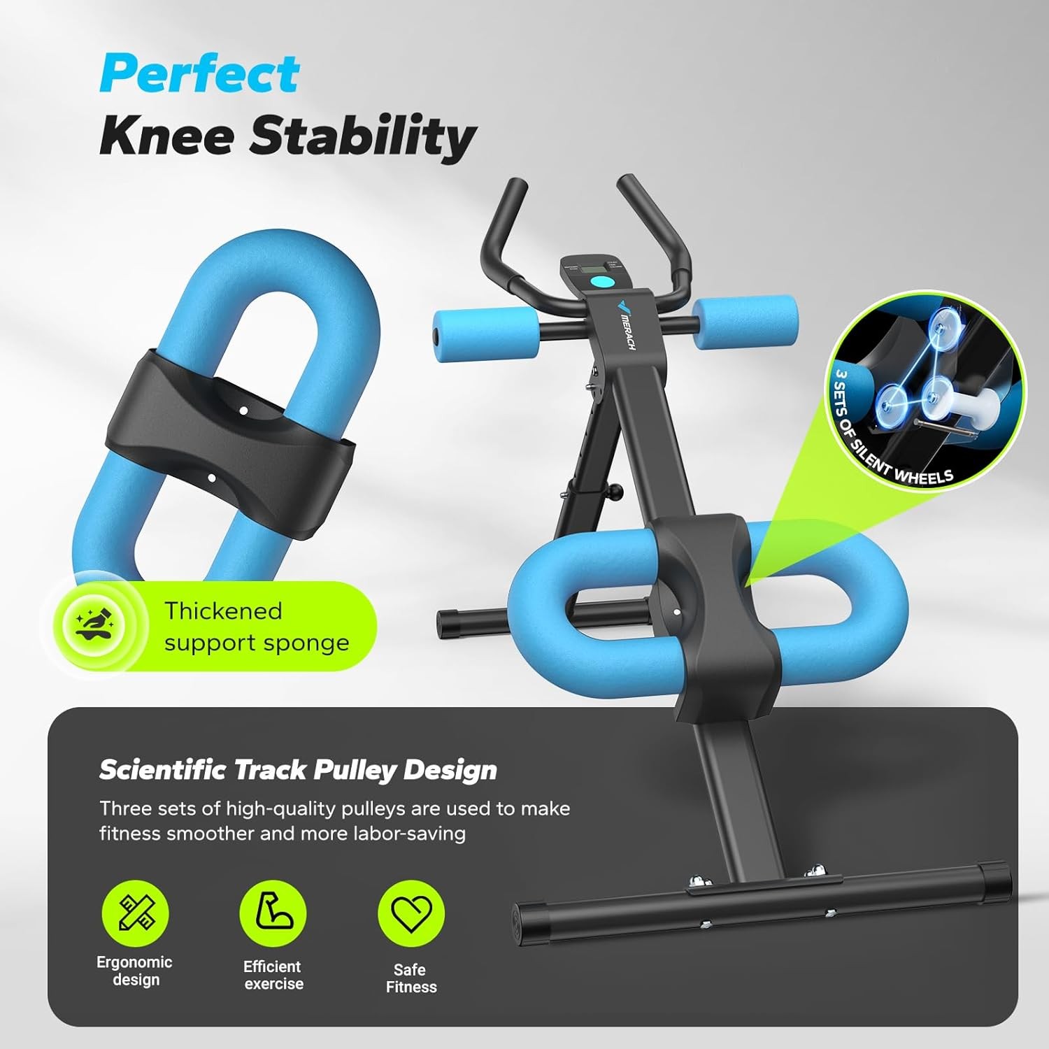 Ab Machine, Ab Workout Equipment, Adjustable Ab Trainer Machine for Abs Workout