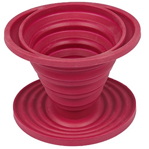 SlickDrip- Collapsible, Reusable Silicone Coffee Dripper- Filter Cone- Easy