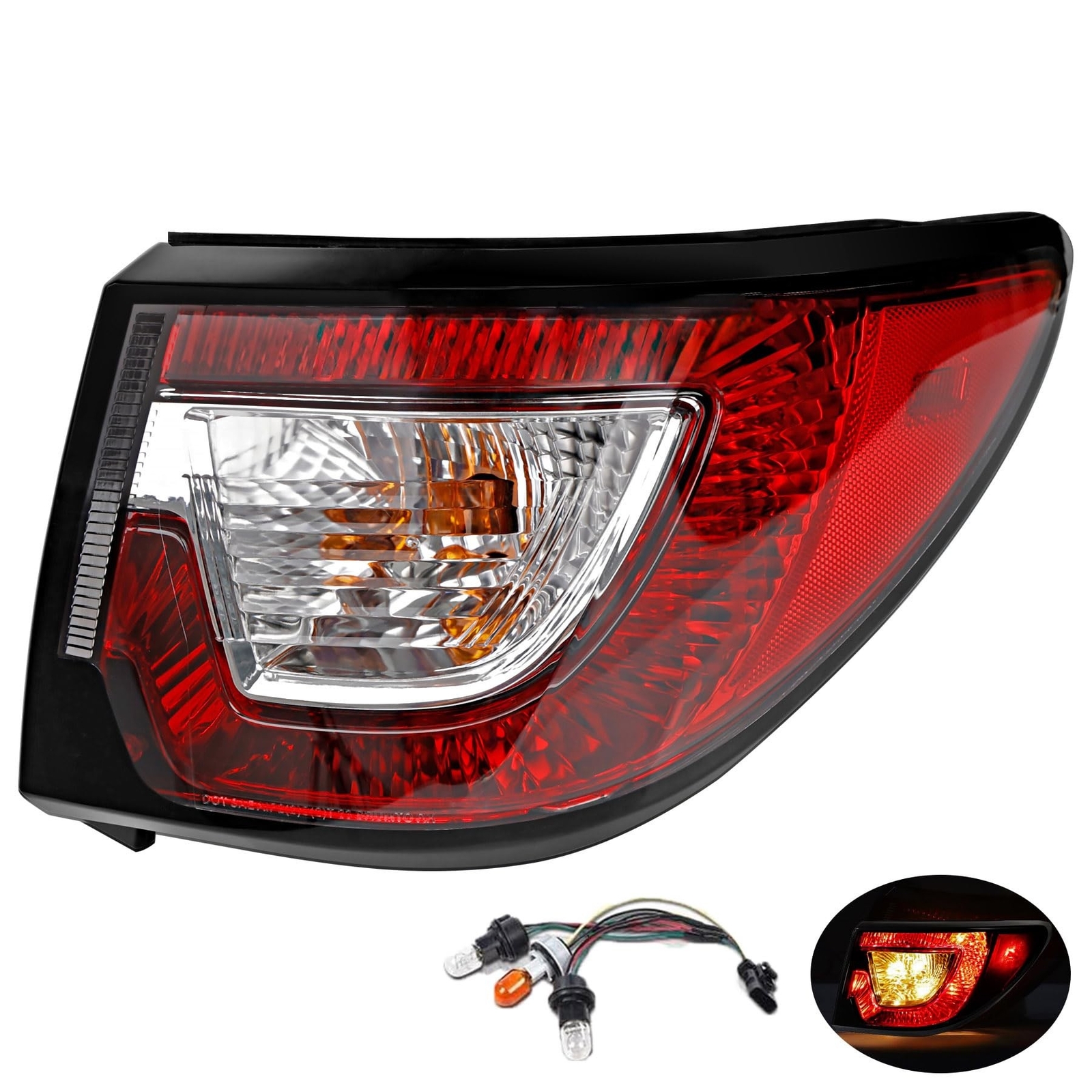 Taillights Brake Tail Light Compatible with 2013-2017 Traverse LS LT LTZ Base...