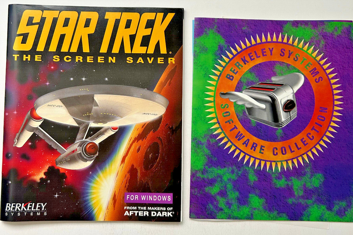 1992 Berkeley Systems STAR TREK The Screen Saver for Windows PC Complete