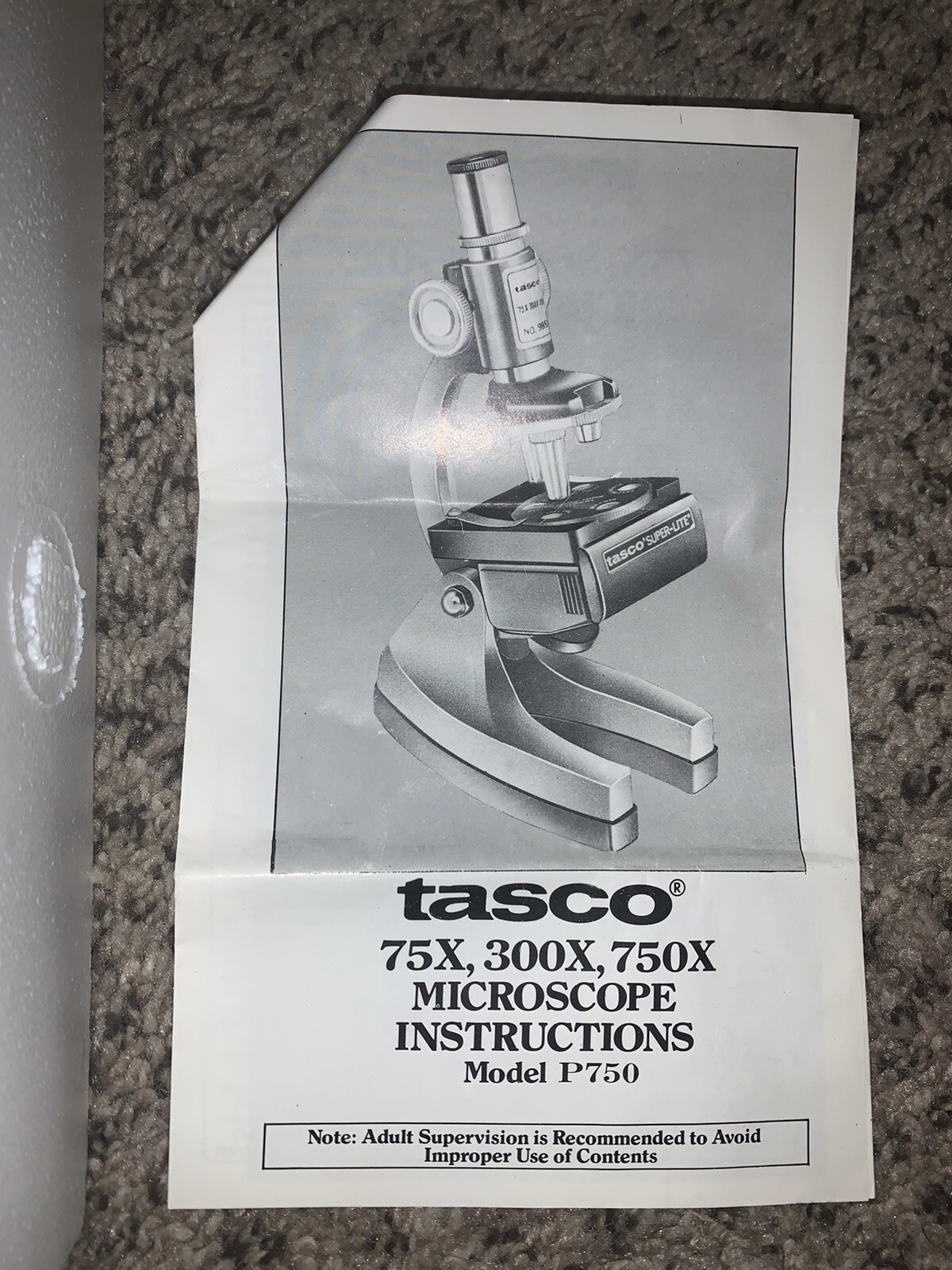 Vintage Tasco Microscope 600 Power Microscope with Box