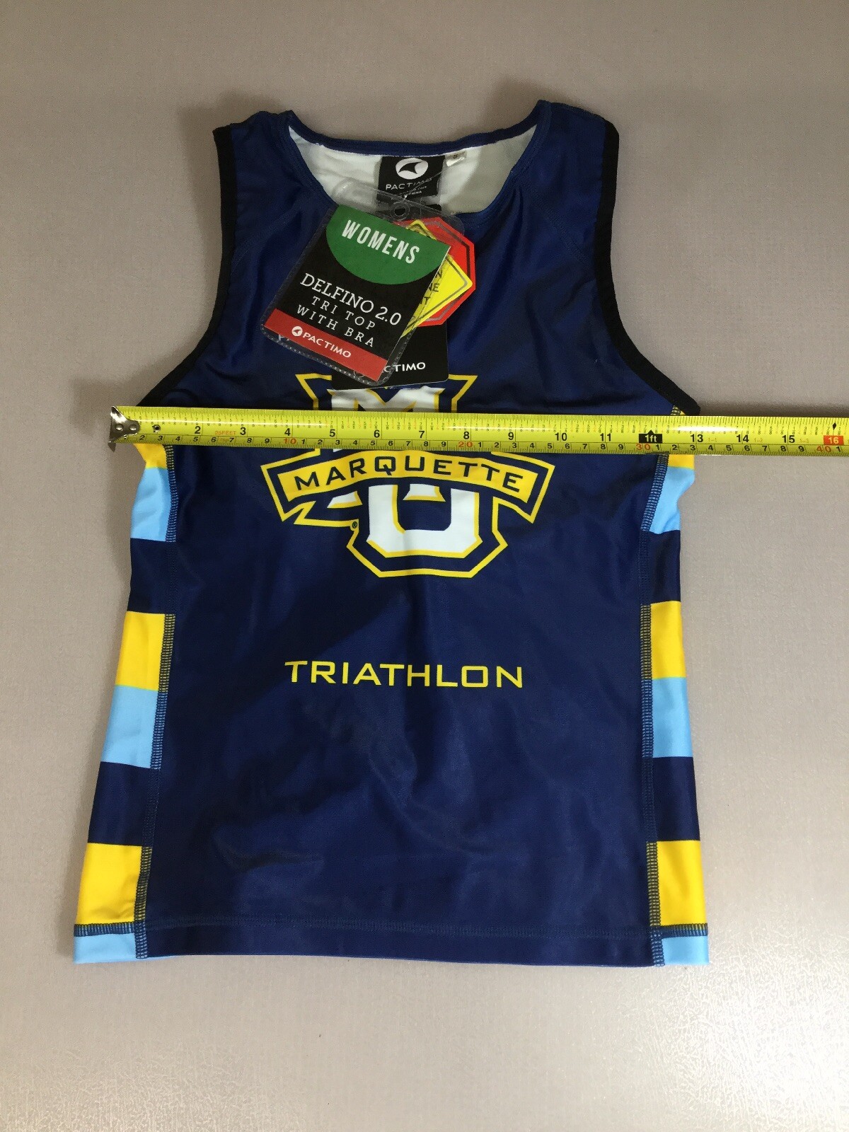 Pactimo Womens Size Small S Delfino Tri Triathlon Top   (6910-37)