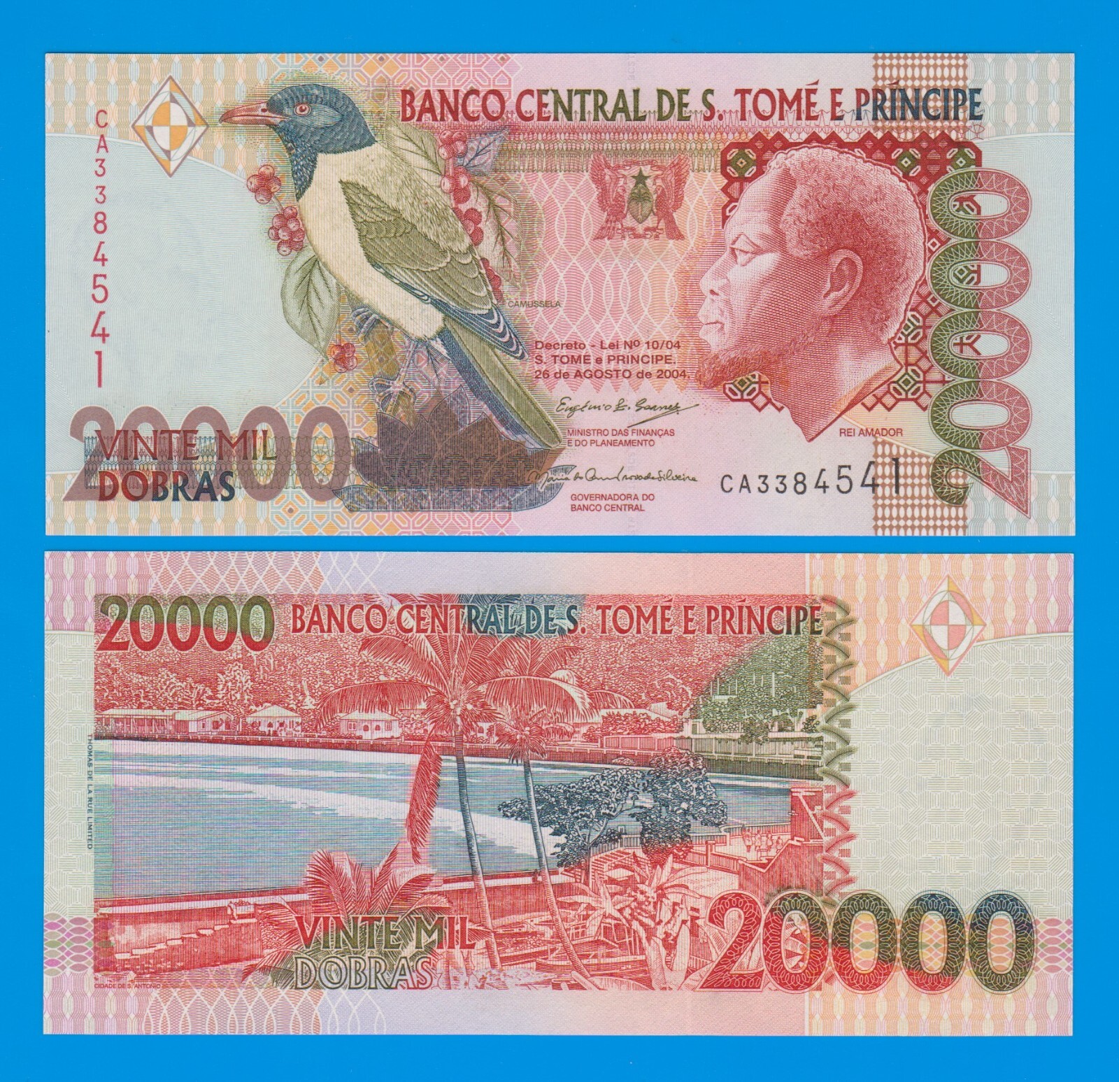SAINT THOMAS AND PRINCE 20000 P 67c 2004 UNC St. Tome & Principe (P 67 c) 20,000