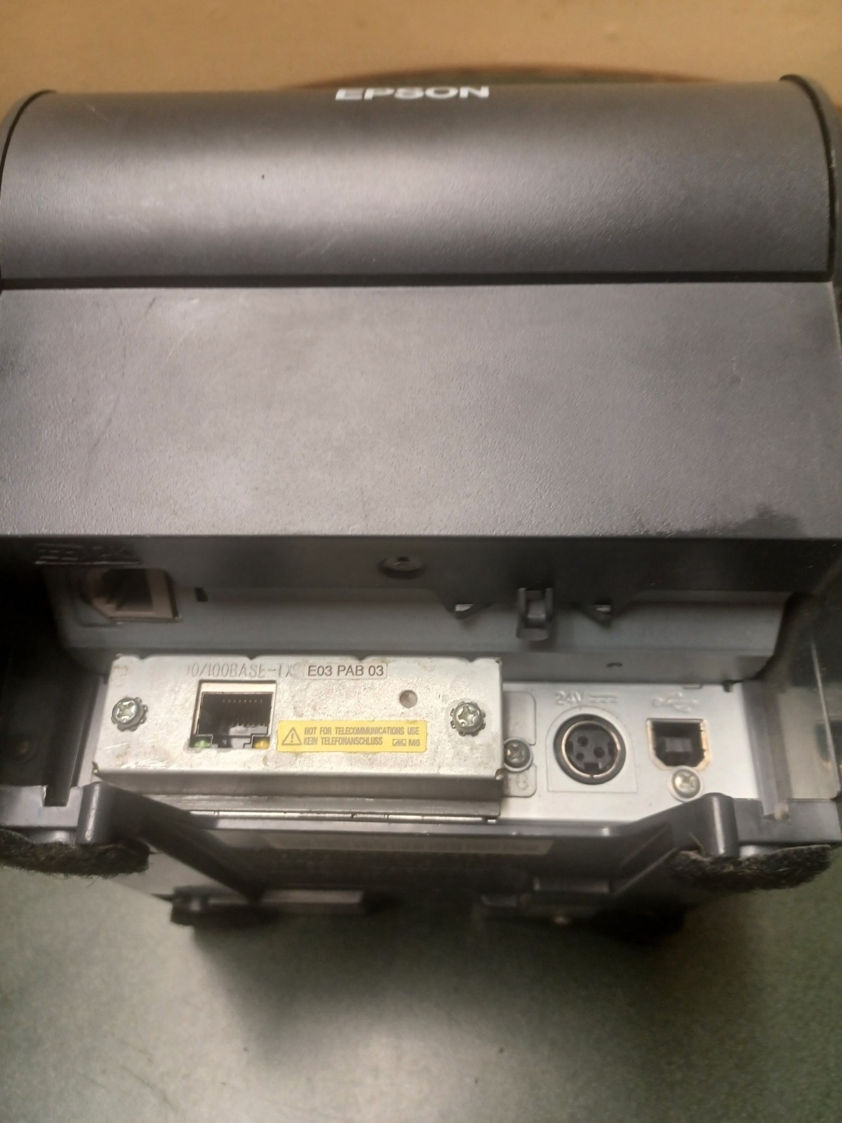 Epson TM-T88V Point of Sale Thermal Printer Without power supply No reserve