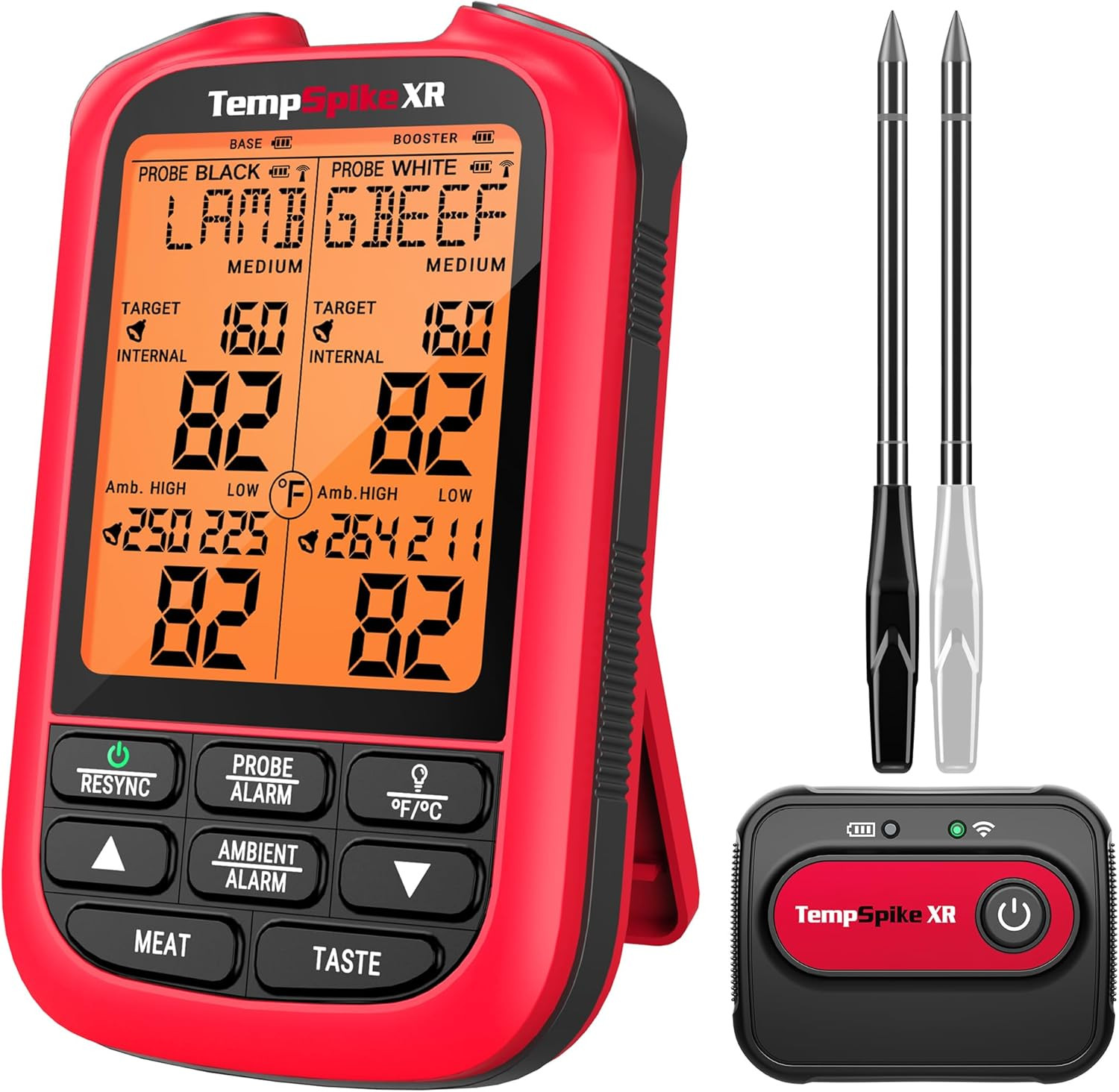 Thermopro  2000FT Wireless Meat Thermometer with 2 Ultra-Thin Meat Probe, Smart
