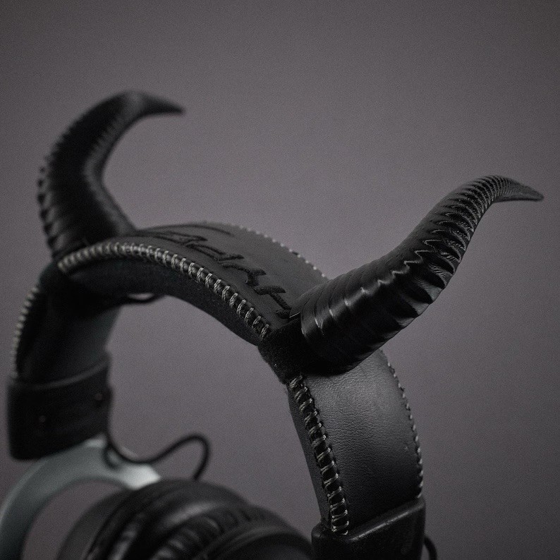 Gothic Demon Headset Horns | Gaming Headset Horns