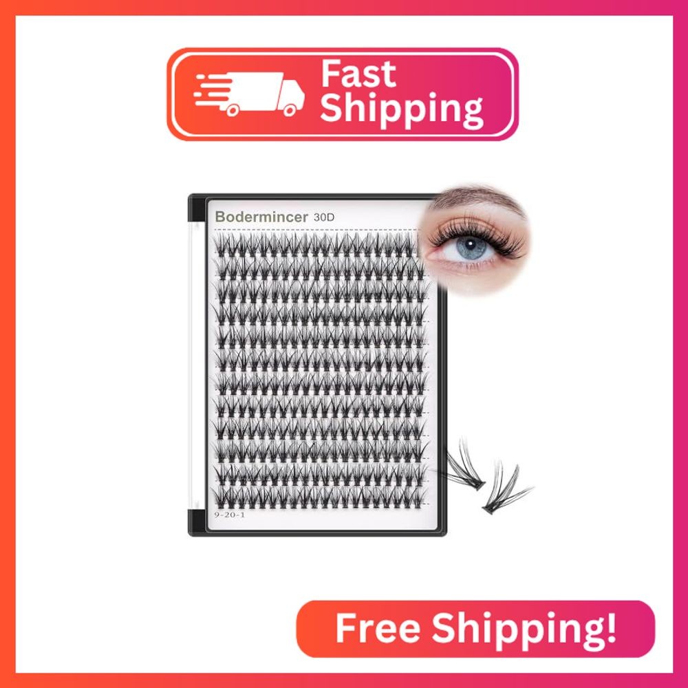 Bodermincer 10D/20D/30D/40D/50D/60D/80D 240 Clusters Lashes C/D Curl 10-12-14-16