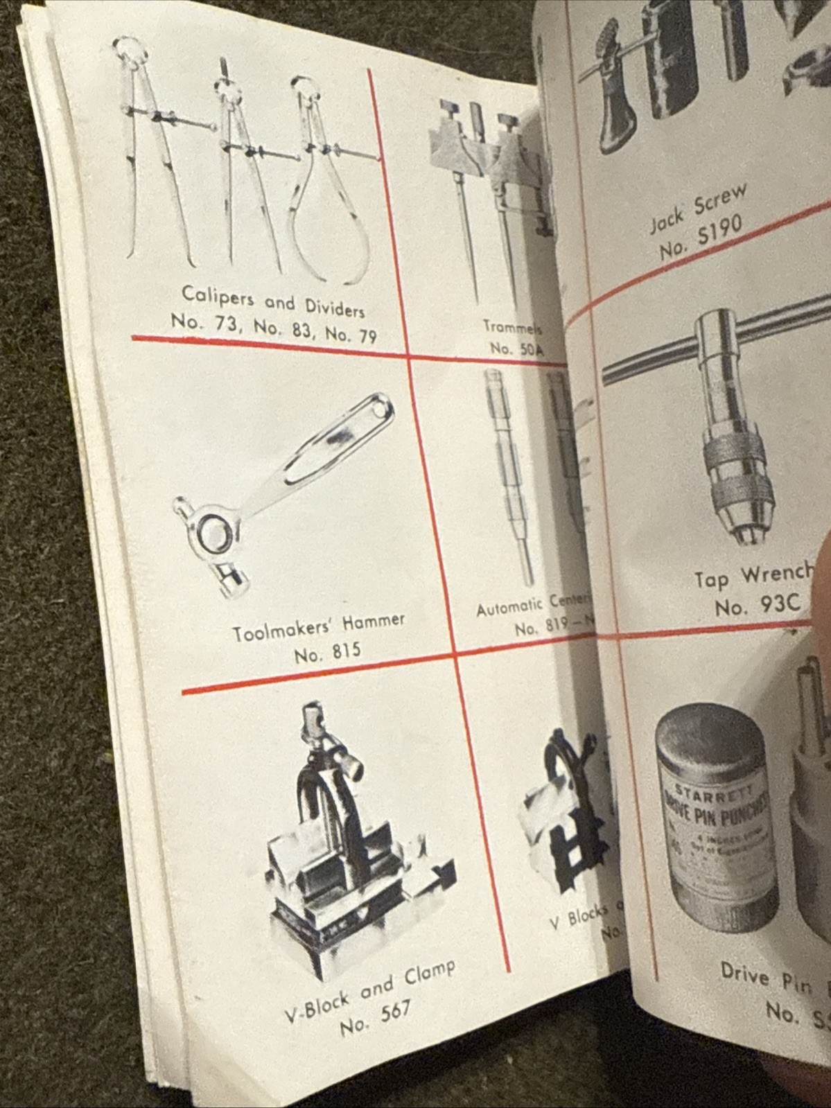 Vintage Starrett Micrometer Machinist Tool Mini Catalog 🇺🇸