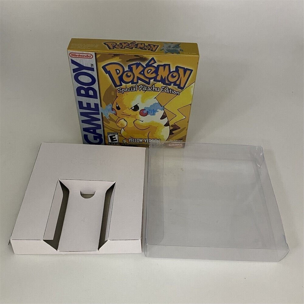 Nintendo GameBoy DMG Game Box Only Inserts Protector Pokemon Yellow