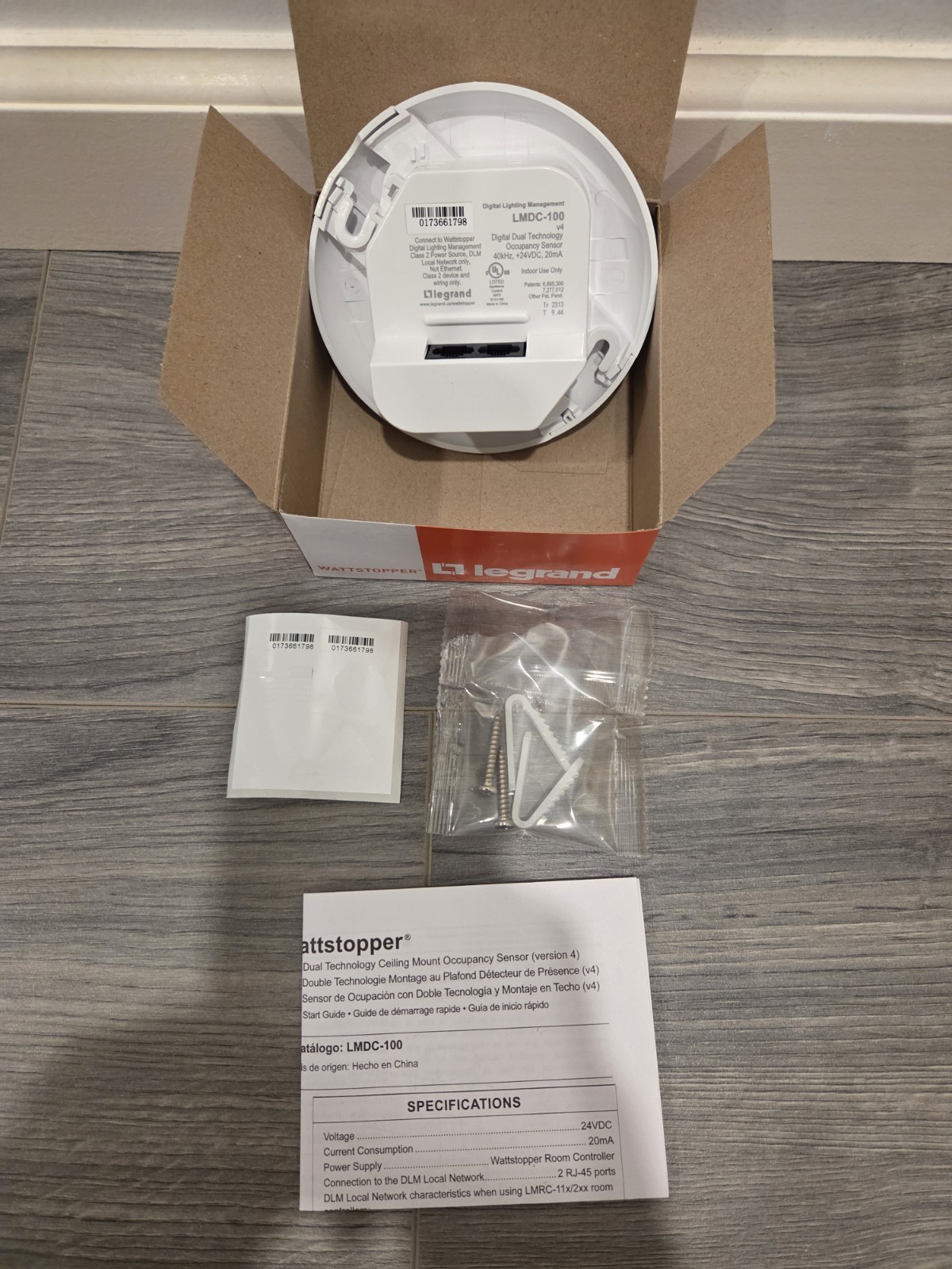 Wattstopper LMDC-100 Dual Technology 24 Volt Digital Occupancy Sensor - White