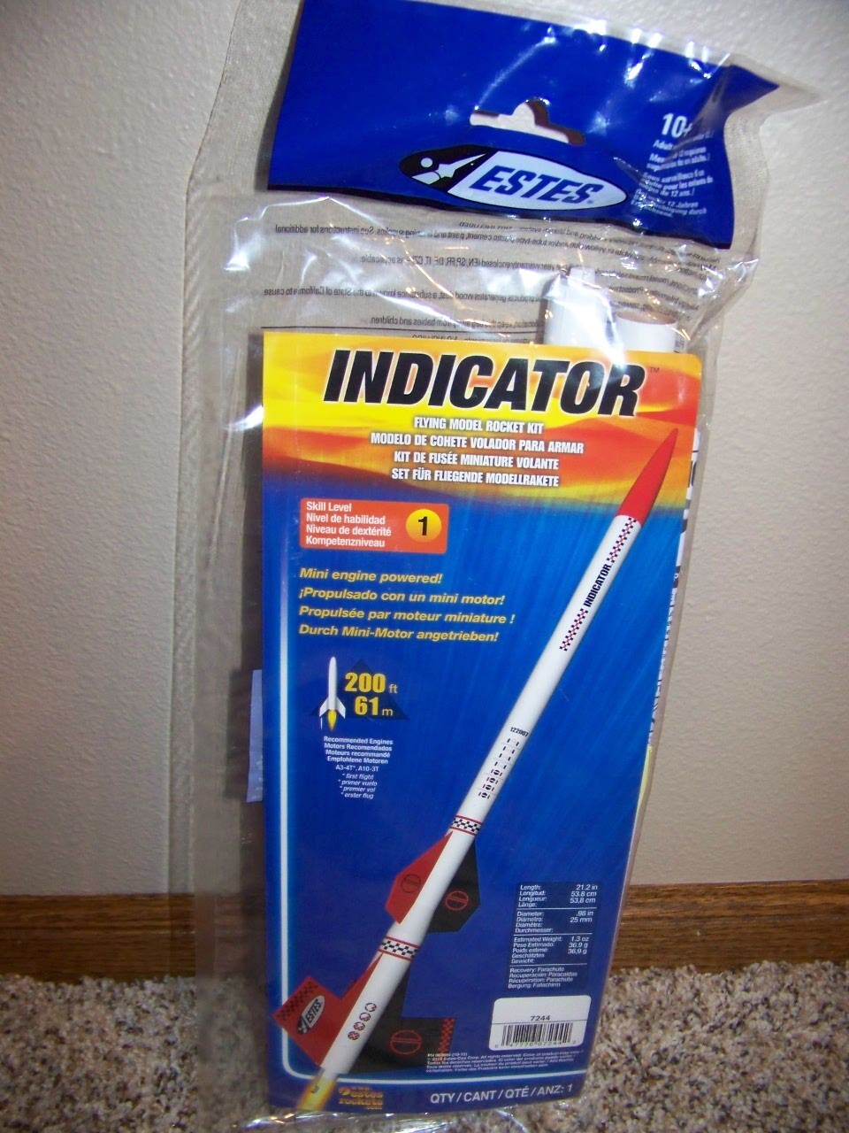 Estes Flying Model Rocket Kit Indicator  EST 7244  Out of Production