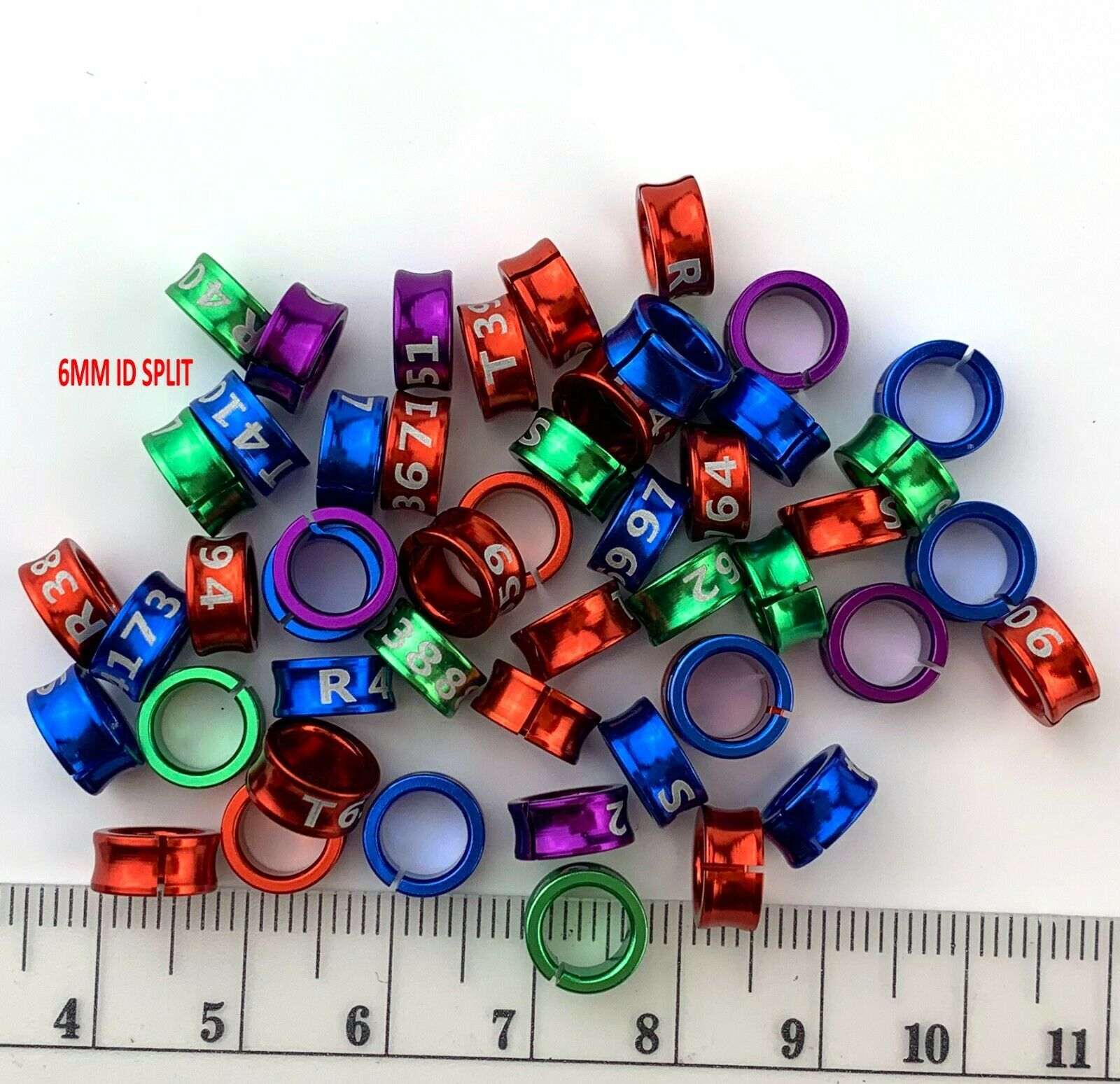 Split Aluminium Bird Leg Bands Split Aluminium Bands 50PCS
