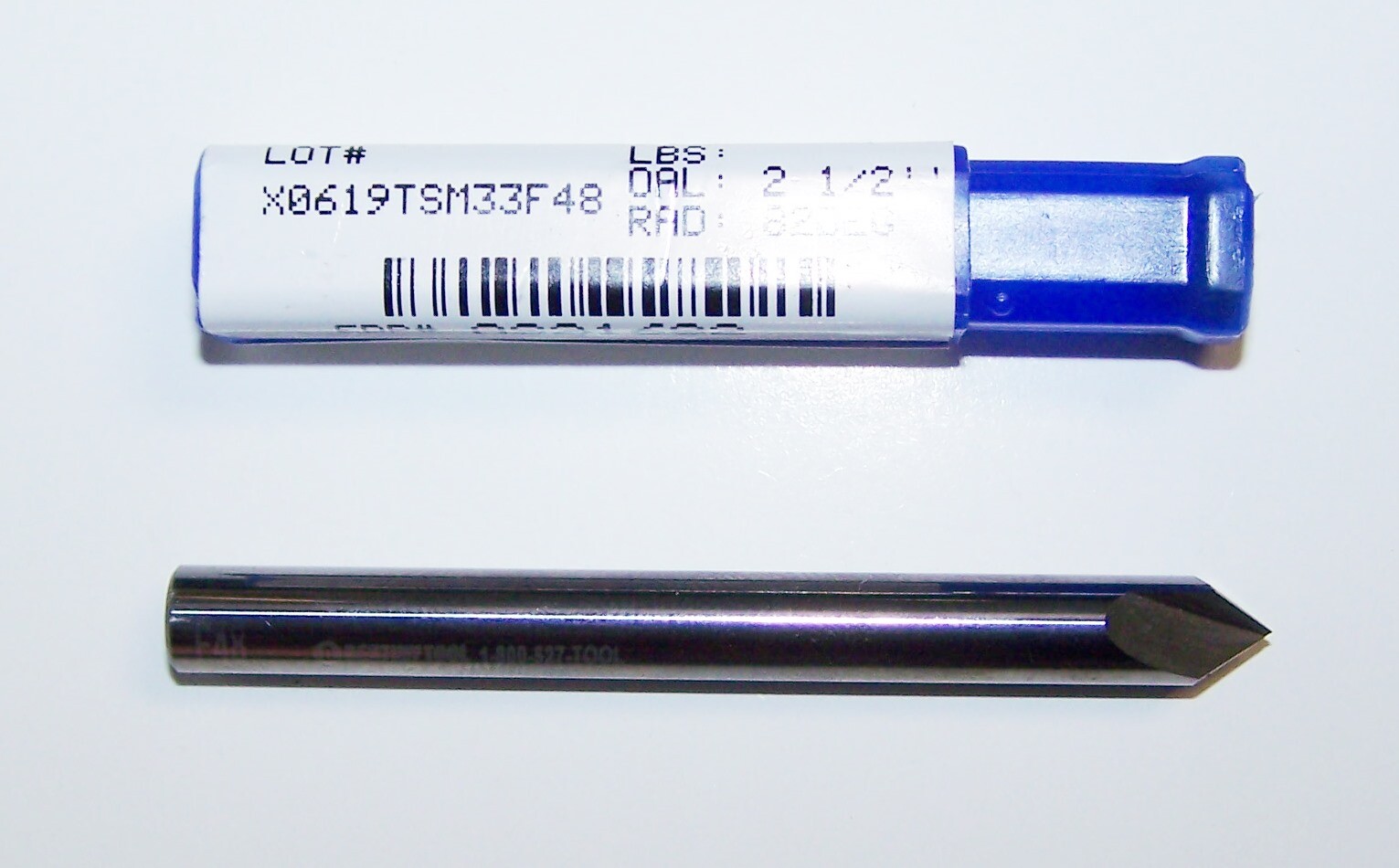 82 DEGREE 1/4" (.250") CARBIDE CHAMFER END MILL and DRILL DESTINY TOOL AS21682