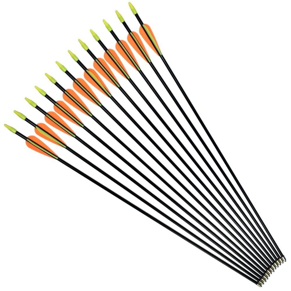 Nika Archery Fiberglass Arrows For Youth Practise Recurvebow Compound Bow