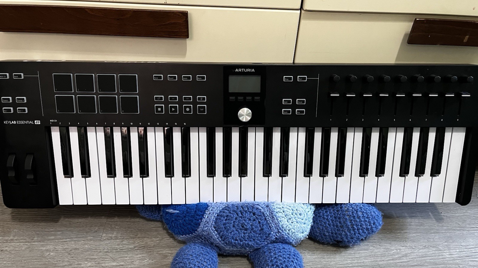 Arturia KeyLab Essential 49 MIDI Keyboard Controller, Pad Triggers, Faders