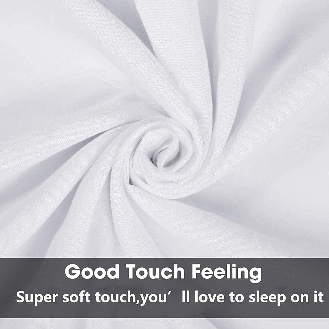 Queen Size Microfiber Pillowcases Bulk White