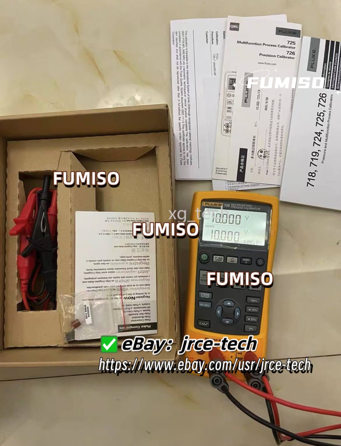 1 PC Fluke 725 Multifunction Process Calibrator/UPS or DHL/99NEW/jrc