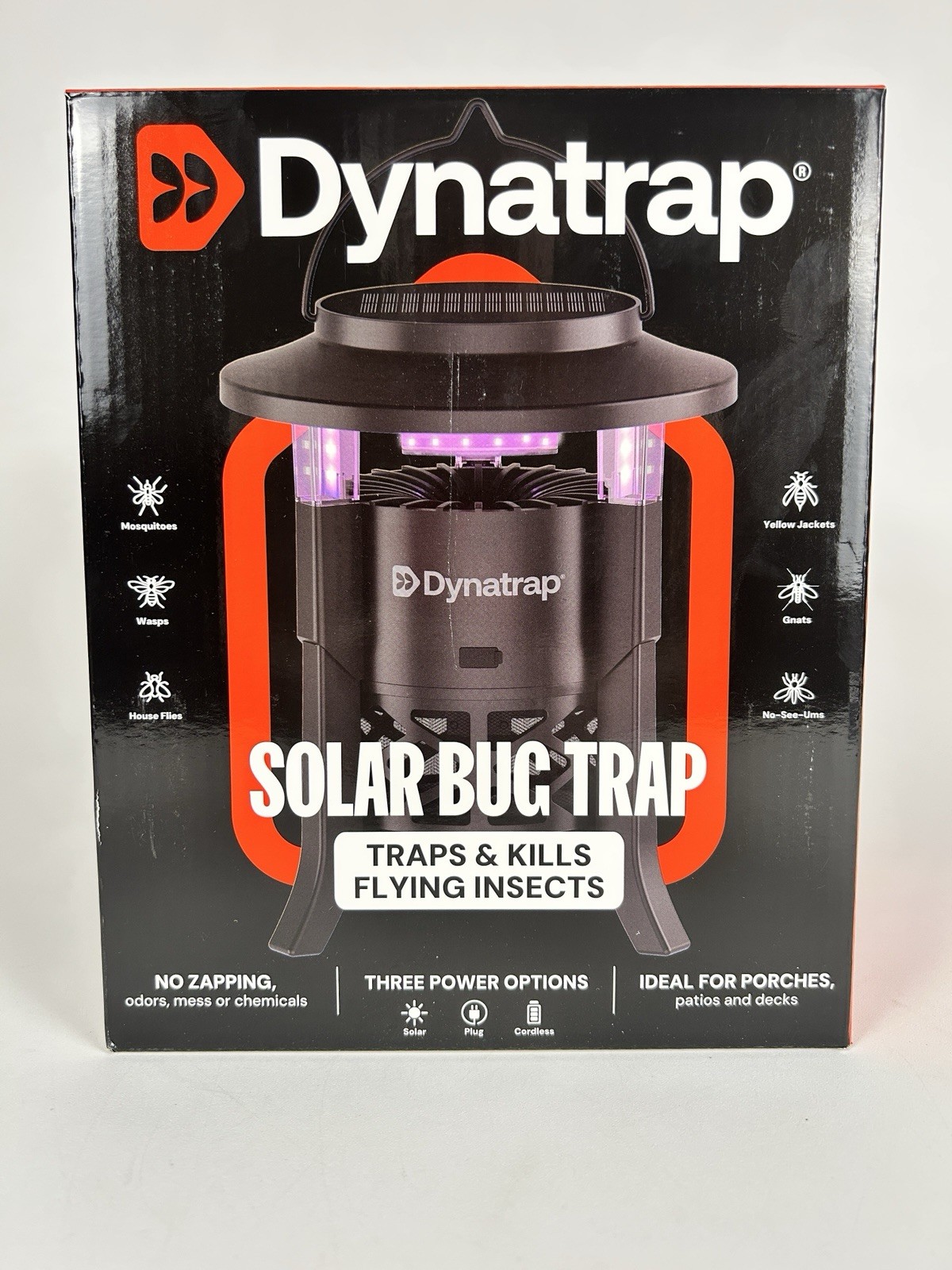 Dynatrap DT030 Solar Bug Trap Mosquito Insect Killer UV Light Outdoor New