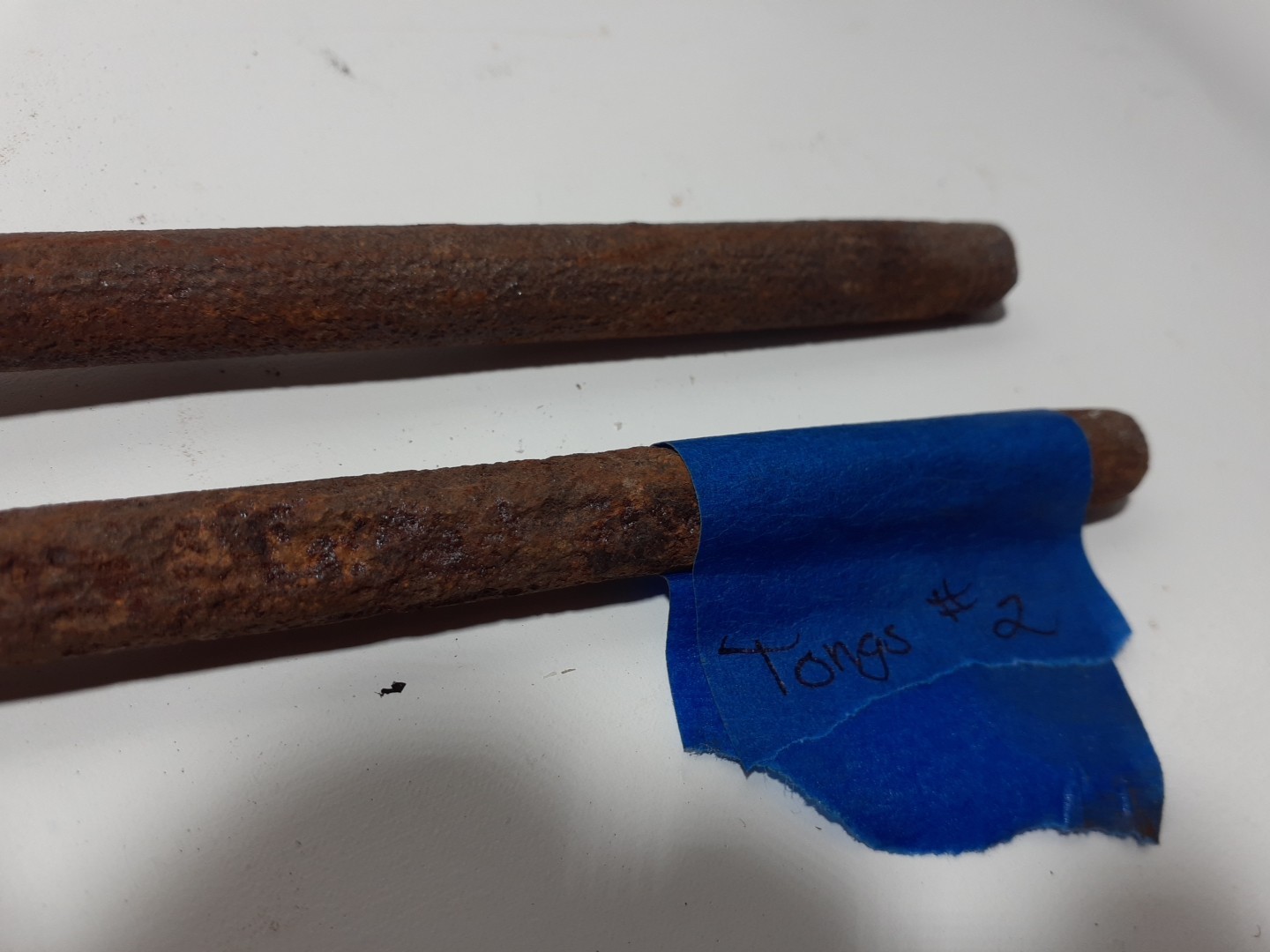 Antique Blacksmith Tongs . 22in L