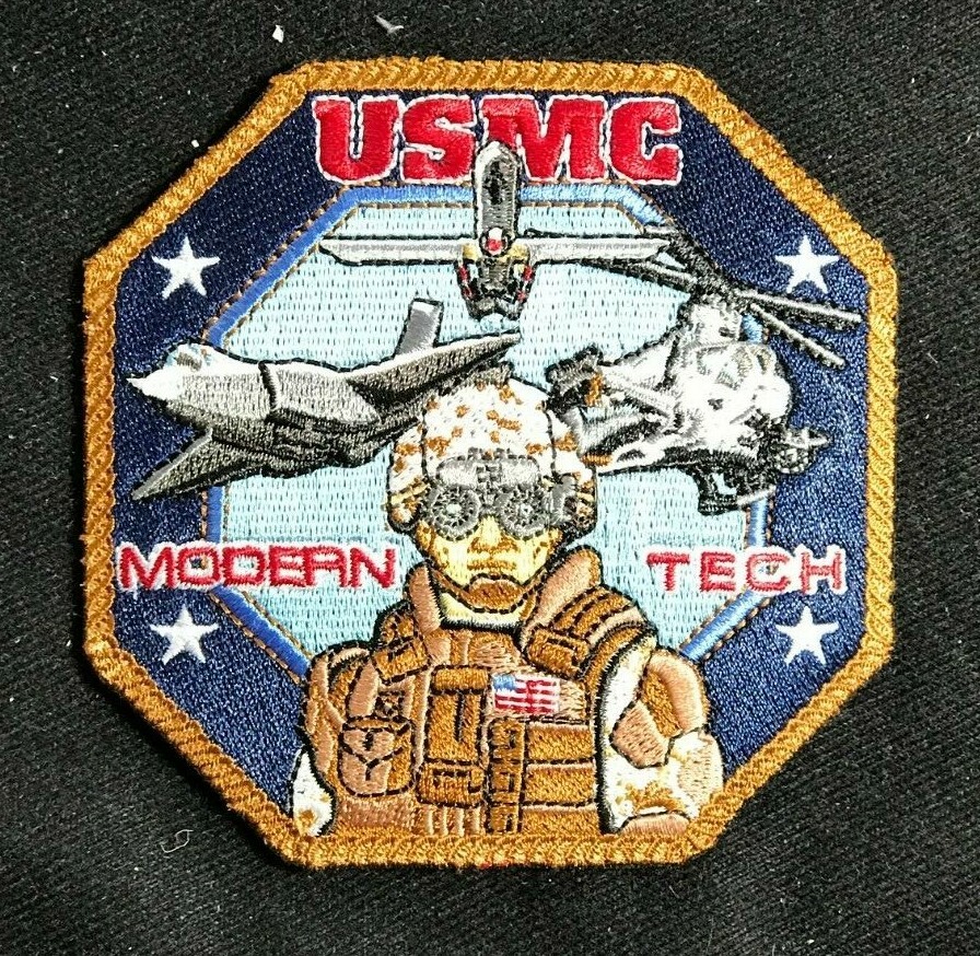 USMC US Marine Corp 4 Inch Patch - MODERN TECH -  Bradford Exchange