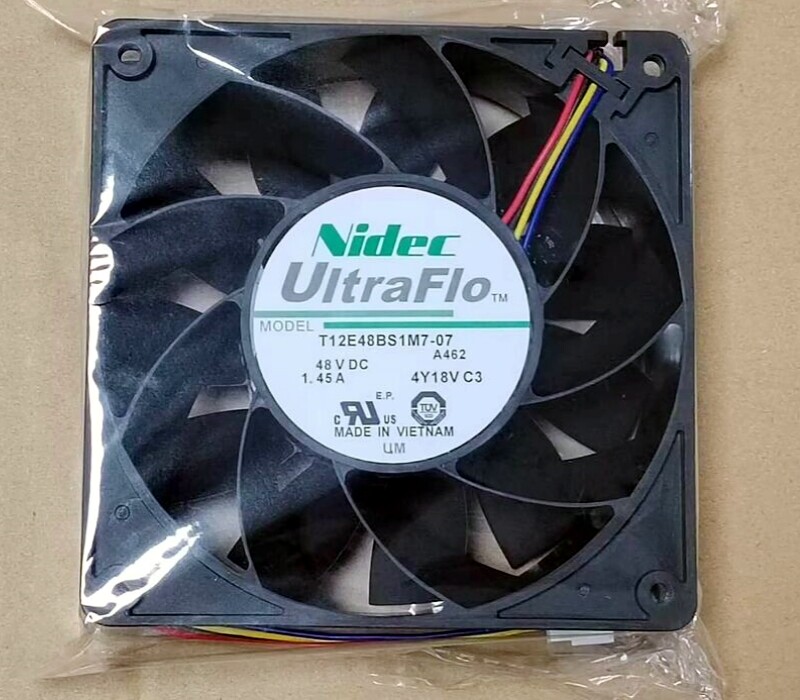 1PCS NEW Nidec T12E48BS1M7-07 48V 1.45A 120*120*38mm Cooling Fan Fast Shipping