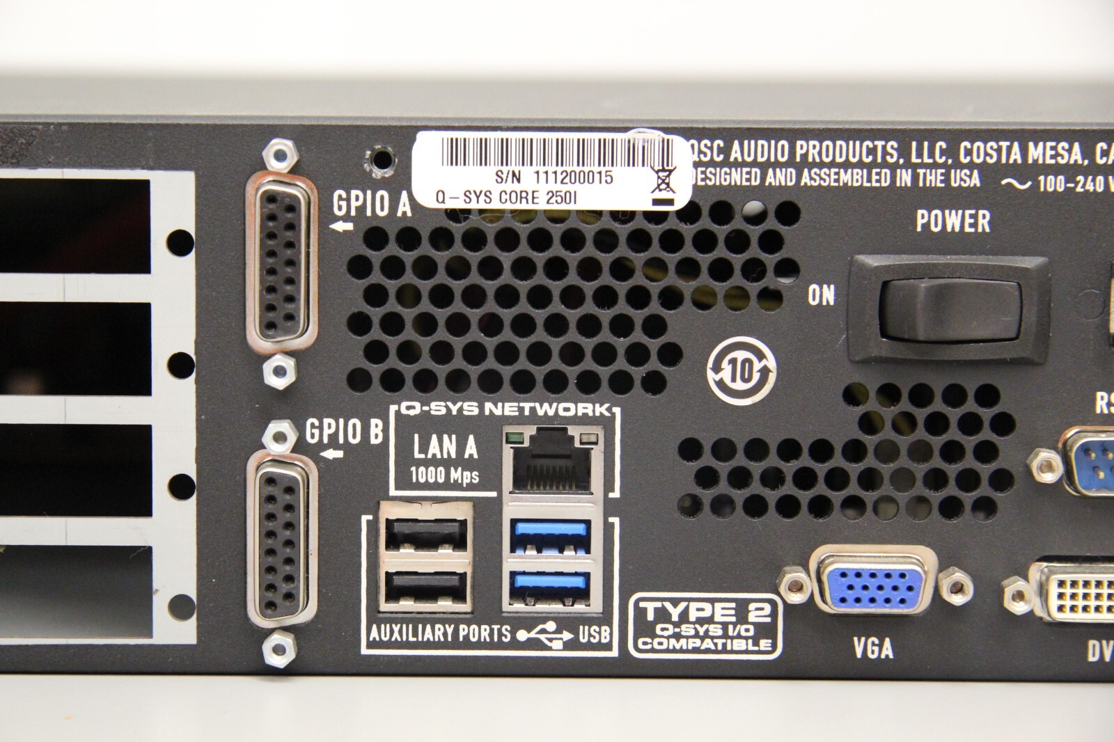 QSC Q-SYS Core 250i Integrated System Processor