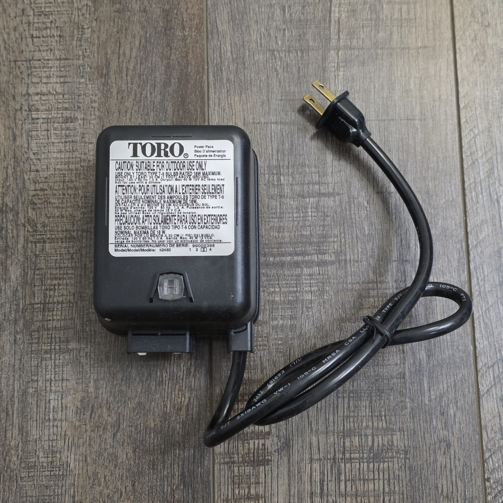 Original TORO Variset Power Pack Style Landscape Walk Light Model 52480 40W