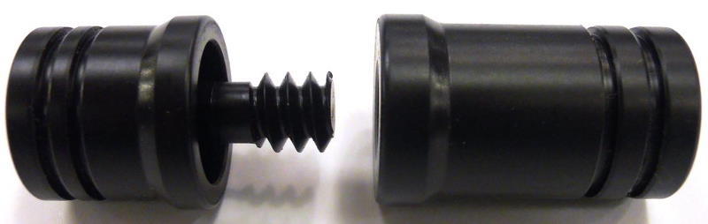 3/8x10 Joint Protectors - Joint caps Black - Shaft/Butt - 2 Piece Set