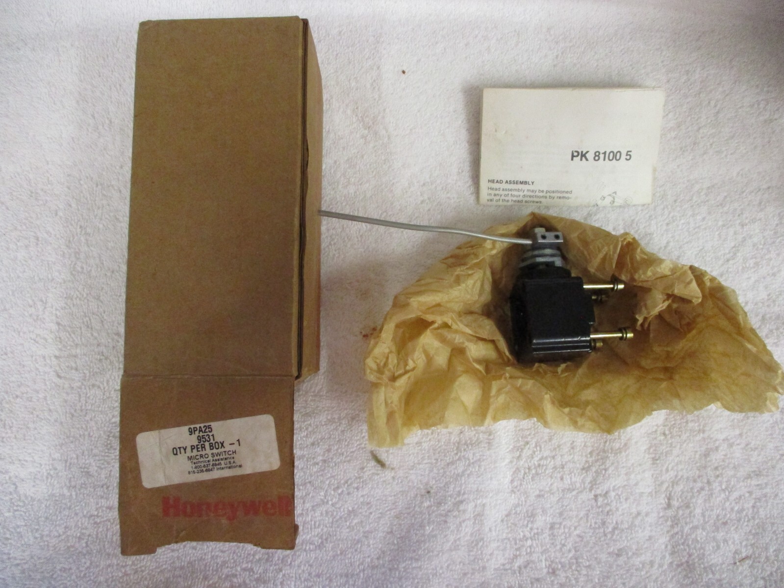NIB Honeywell MICRO SWITCH Limit Switch   9PA25    #1